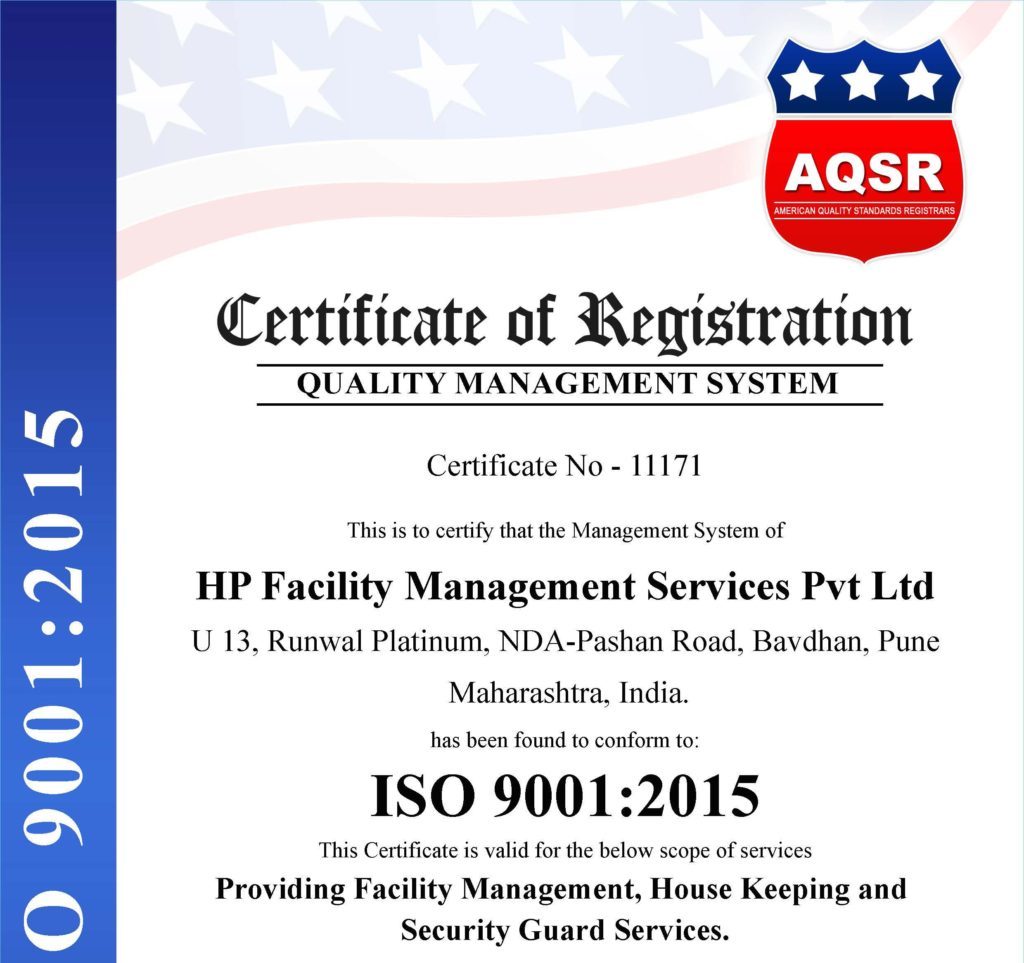 hp facility management services-9001